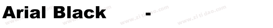 Arial Black手机版字体转换